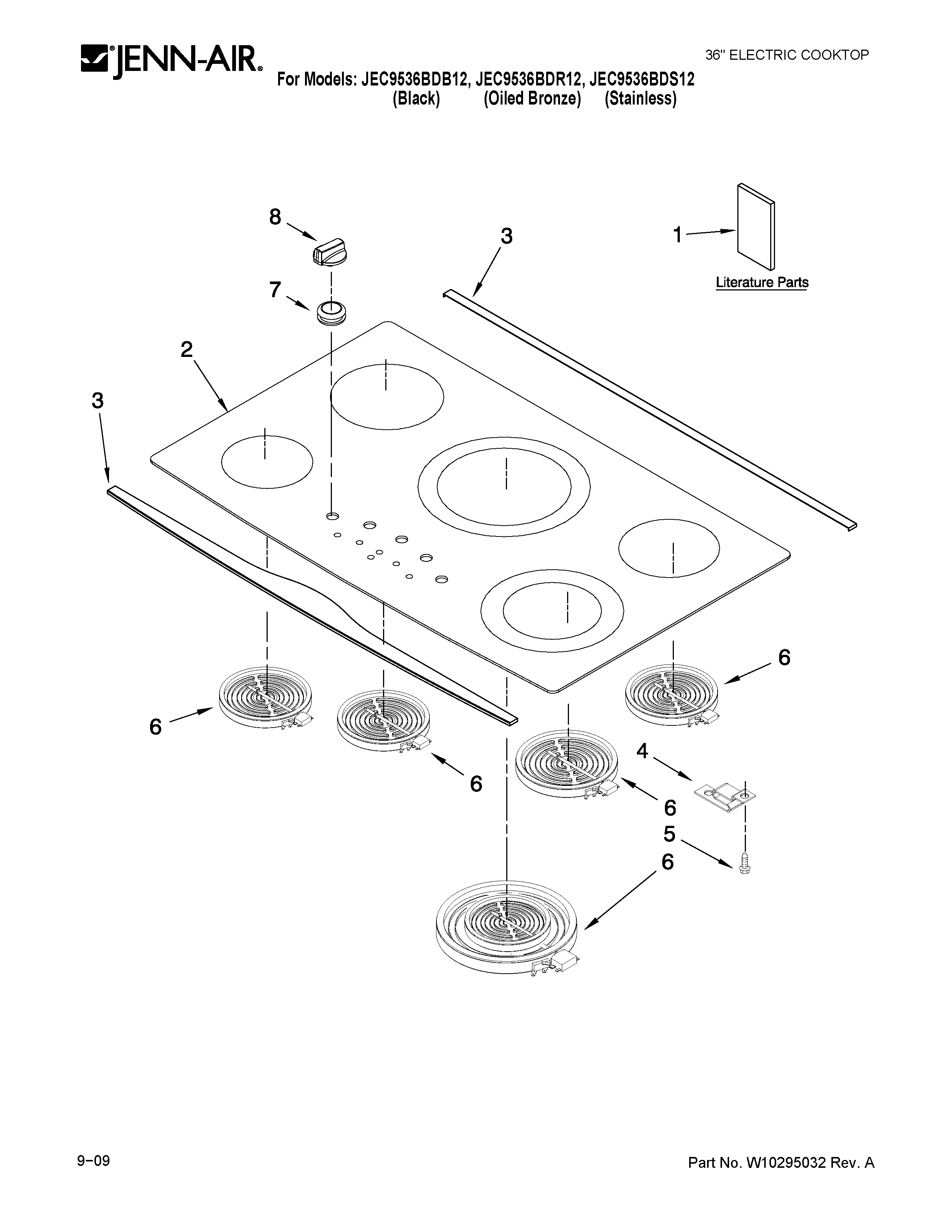 Cooktop parts