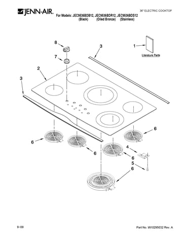 Cooktop parts