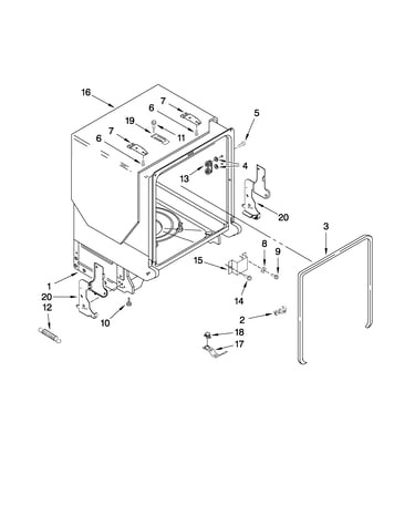 Tub and frame parts