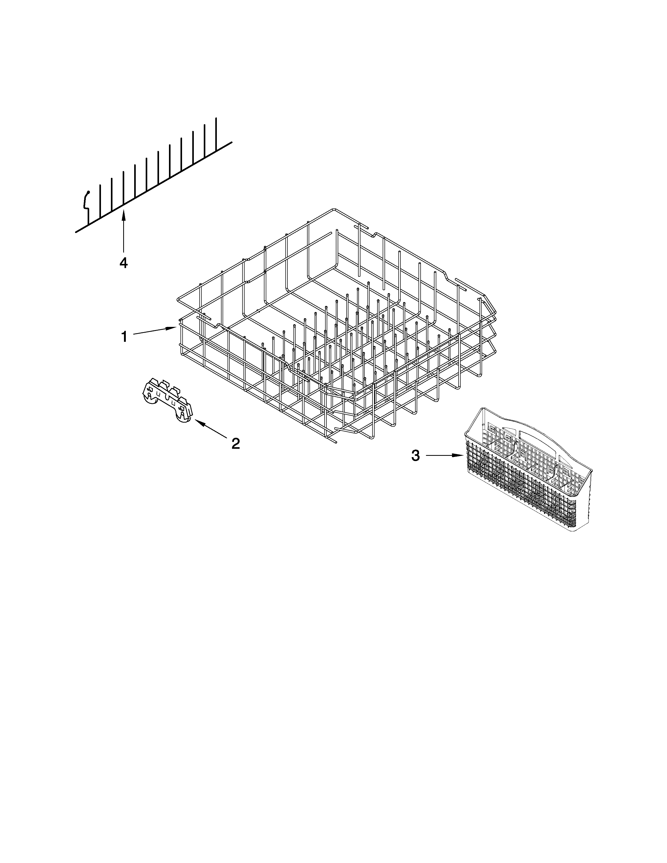 Lower rack parts