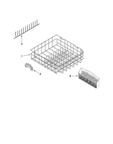 Lower rack parts
