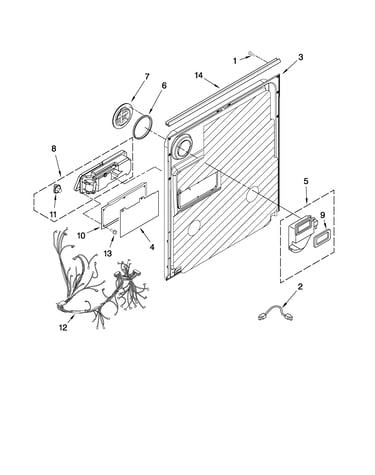 Door and latch parts