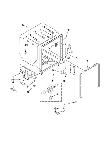 Tub and frame parts