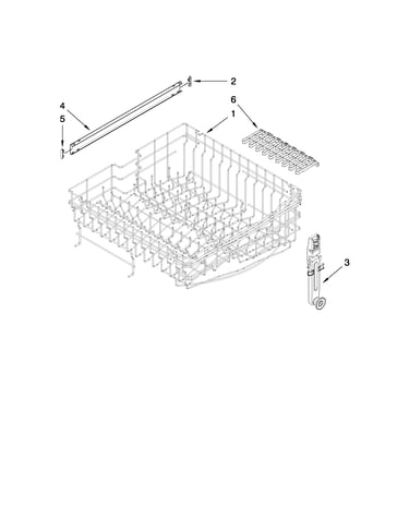 Upper rack and track parts