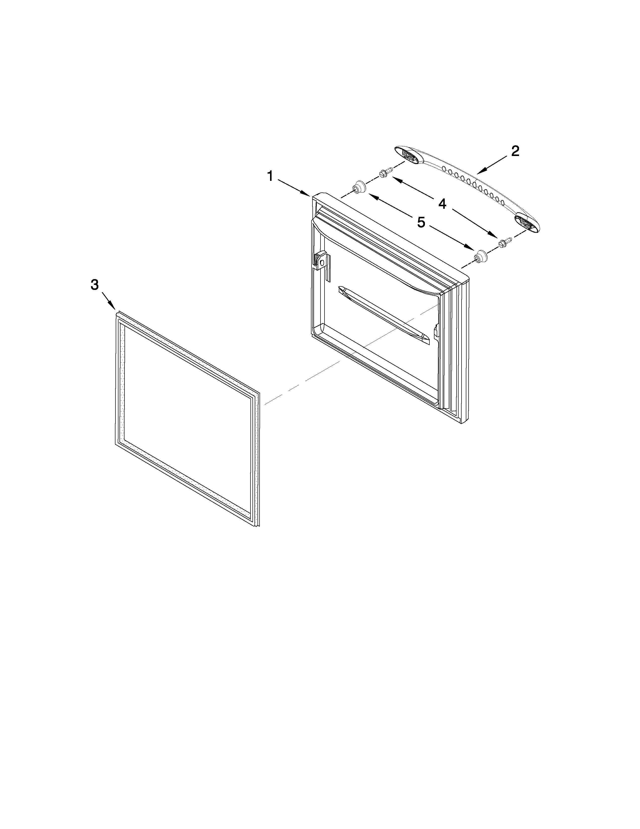 Freezer door parts