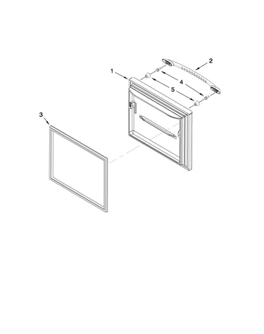 Freezer door parts