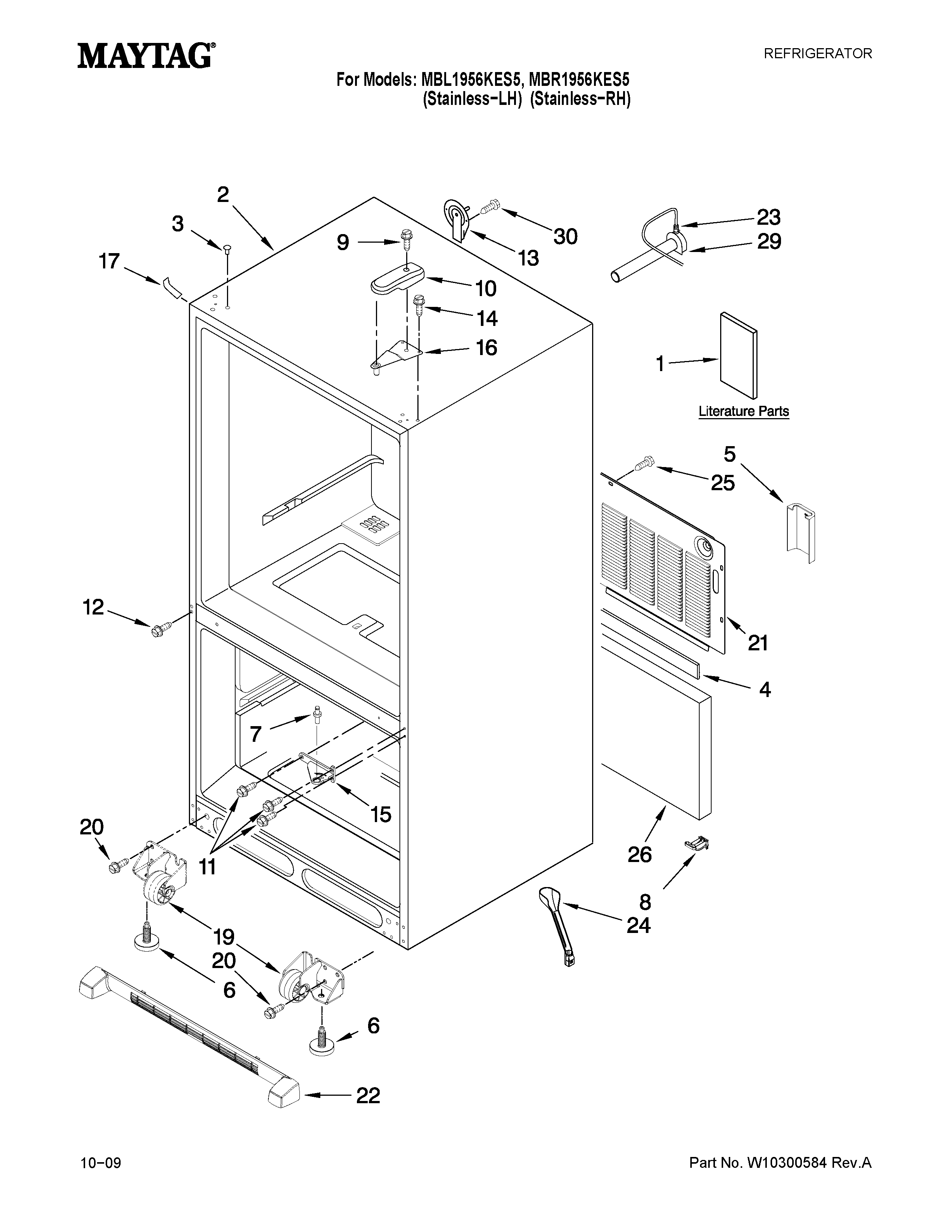 Cabinet parts