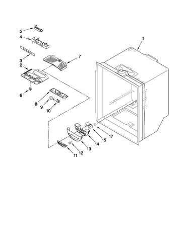 Refrigerator liner parts