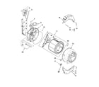 Maytag MHWZ600WR01 tub and basket parts diagram