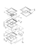 Refrigerator shelf parts