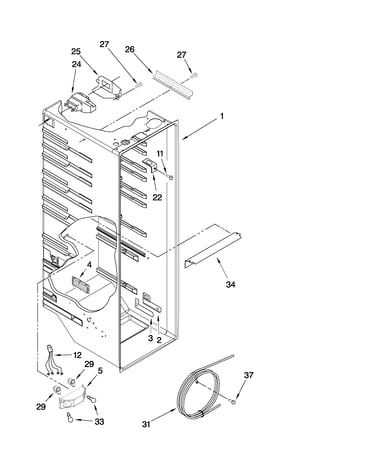 Refrigerator liner parts