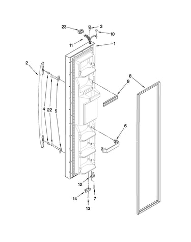 Freezer door parts