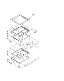 Refrigerator shelf parts