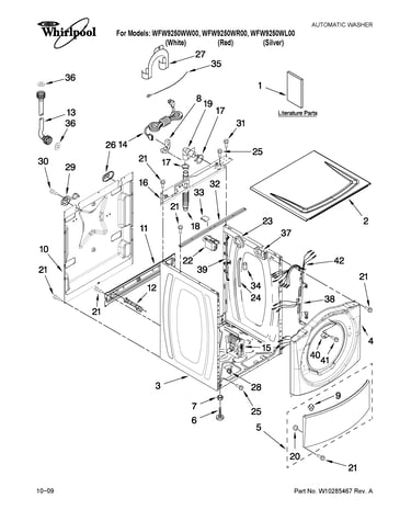 Top and cabinet parts