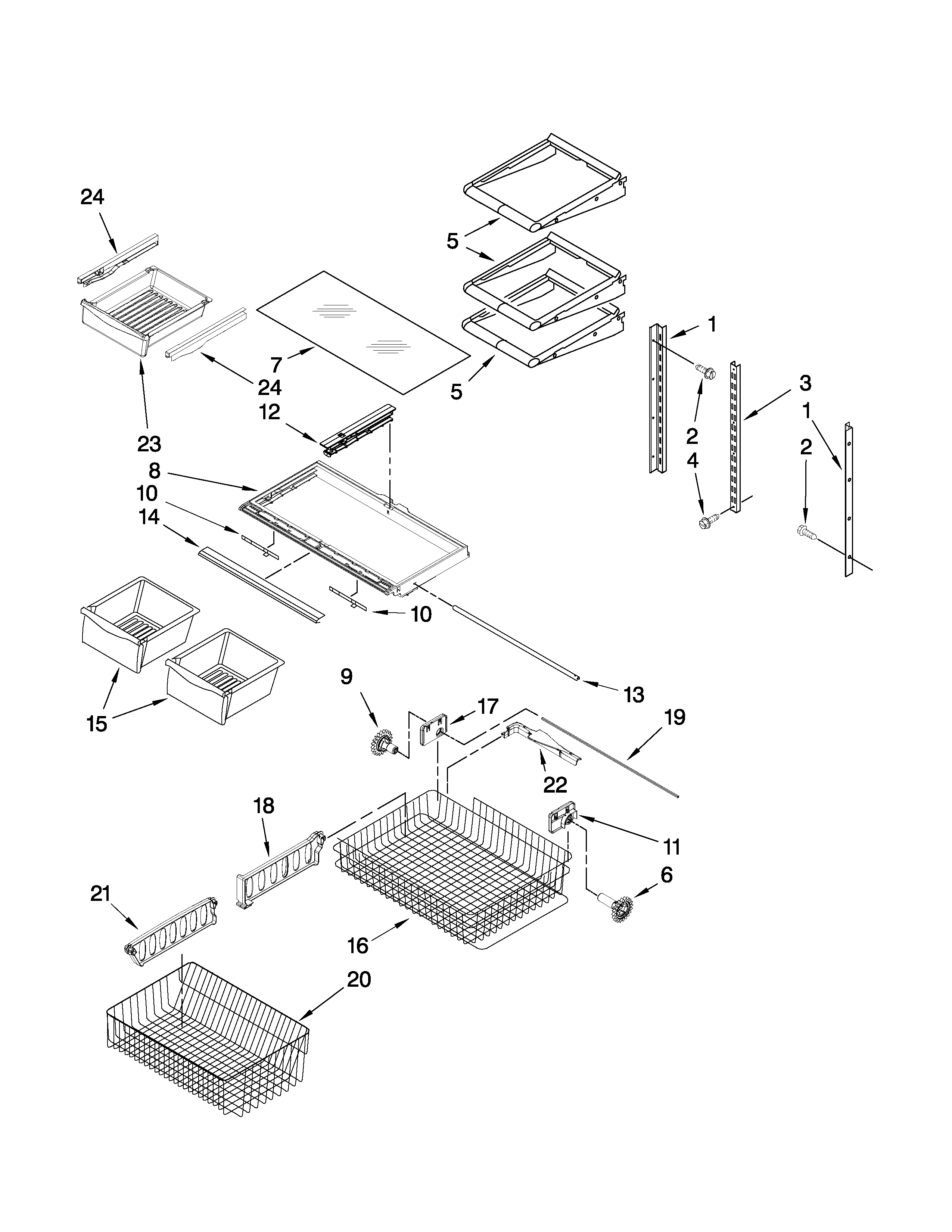 Shelf parts