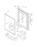 Refrigerator door parts