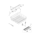 Whirlpool GU2475XTVB1 upper rack and track parts diagram