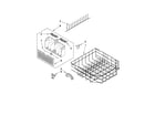 Whirlpool GU2475XTVB1 lower rack parts diagram