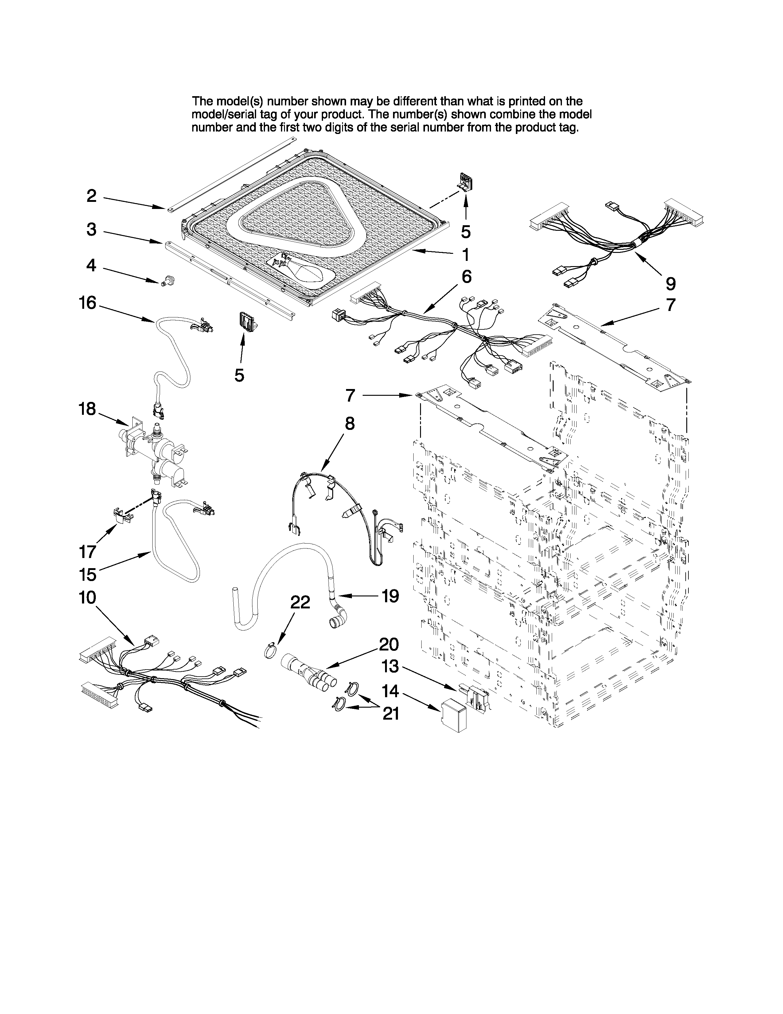 Frame and lid parts