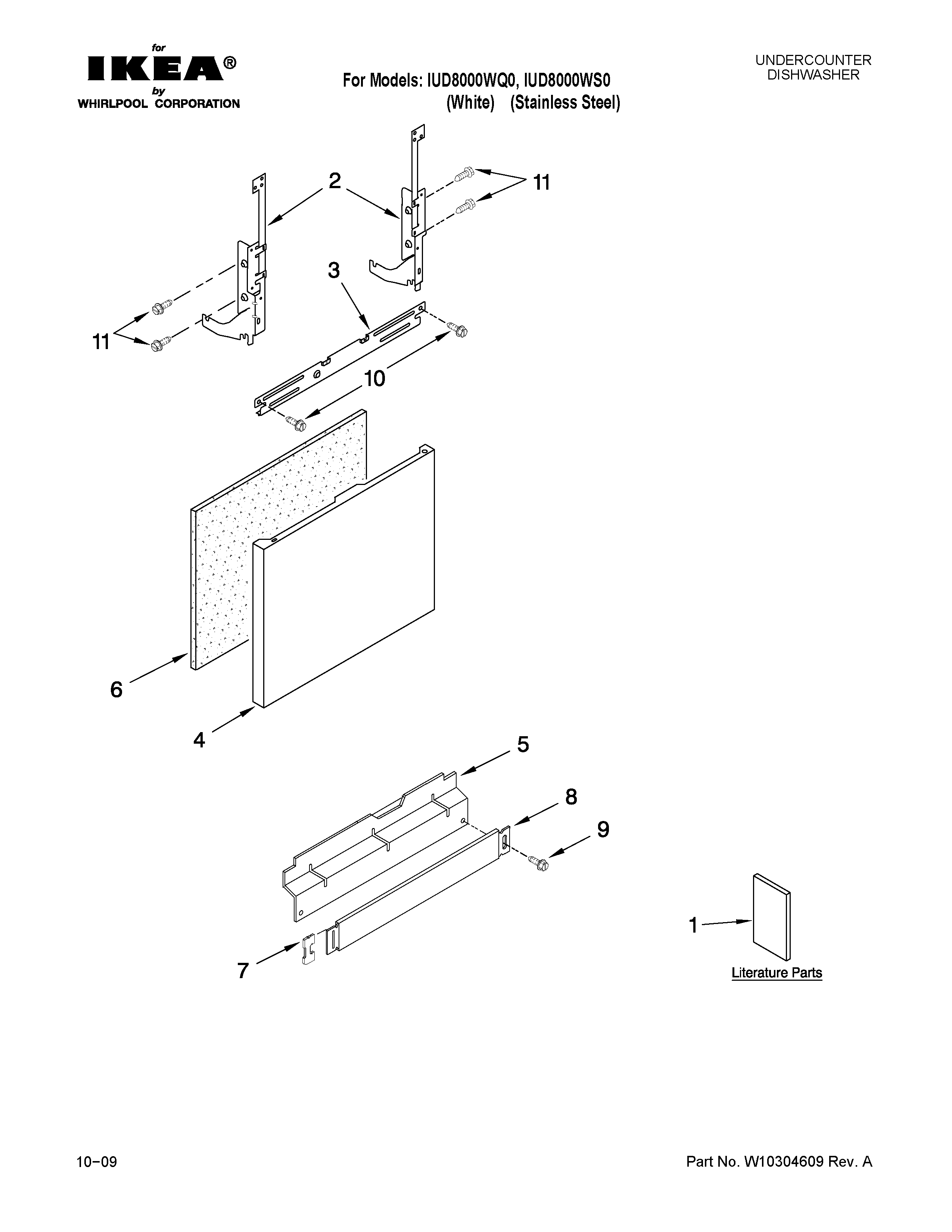 Door and panel parts