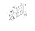 Ikea IUD8000WS0 door and latch parts diagram