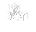 Ikea IUD8000WS0 tub and frame parts diagram