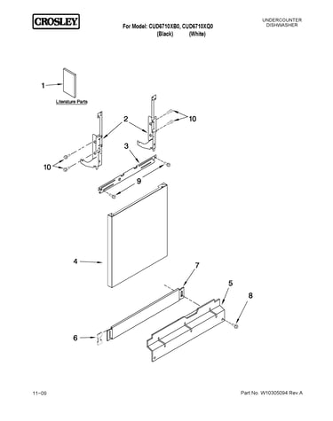 Door and panel parts