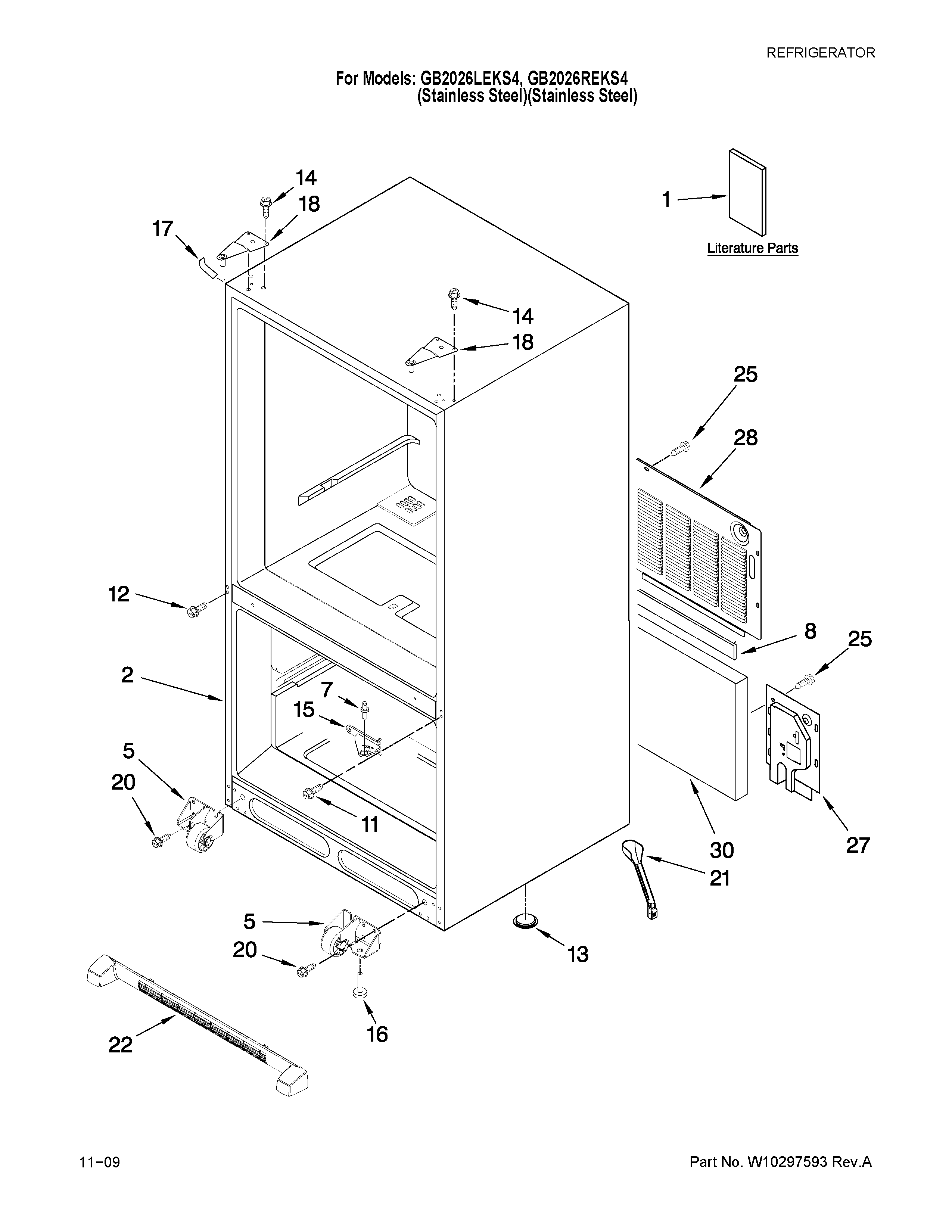 Cabinet parts