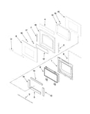 Oven door parts