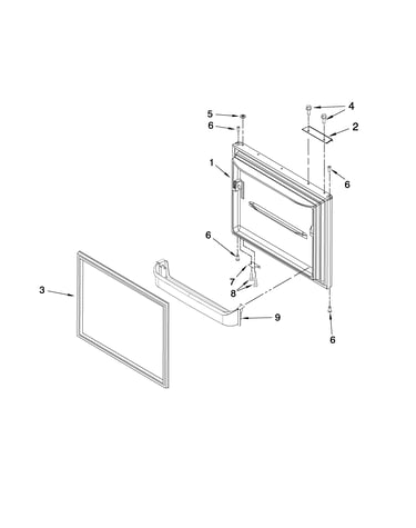 Freezer door parts