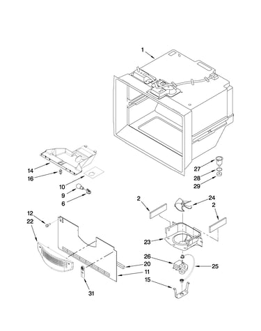 Freezer liner parts