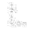KitchenAid KBDS250X5 lower housing and motor parts diagram