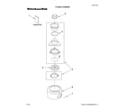 KitchenAid KCDB250G3 upper housing and flange parts diagram