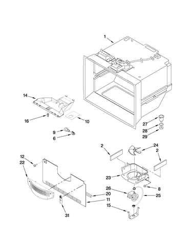 Freezer liner parts