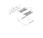 KitchenAid KUDE60FVPA2 third level rack and track parts diagram