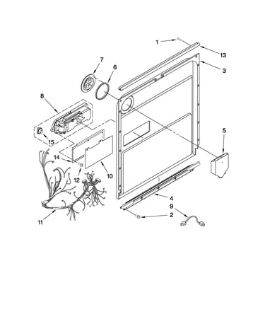 Door and latch parts