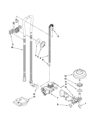 Fill, drain and overfill parts