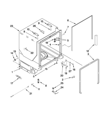 Tub and frame parts