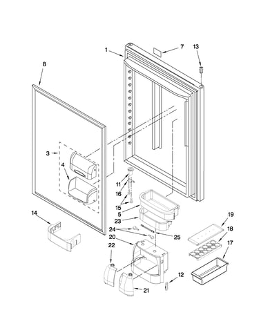 Refrigerator door parts