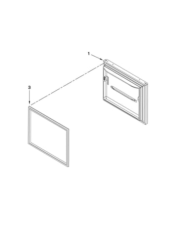 Freezer door parts