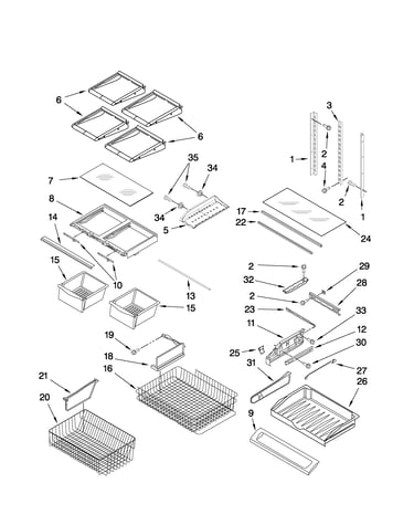 Shelf parts