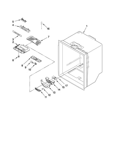 Refrigerator liner parts