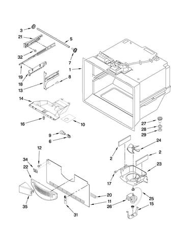 Freezer liner parts