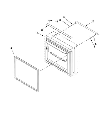 Freezer door parts