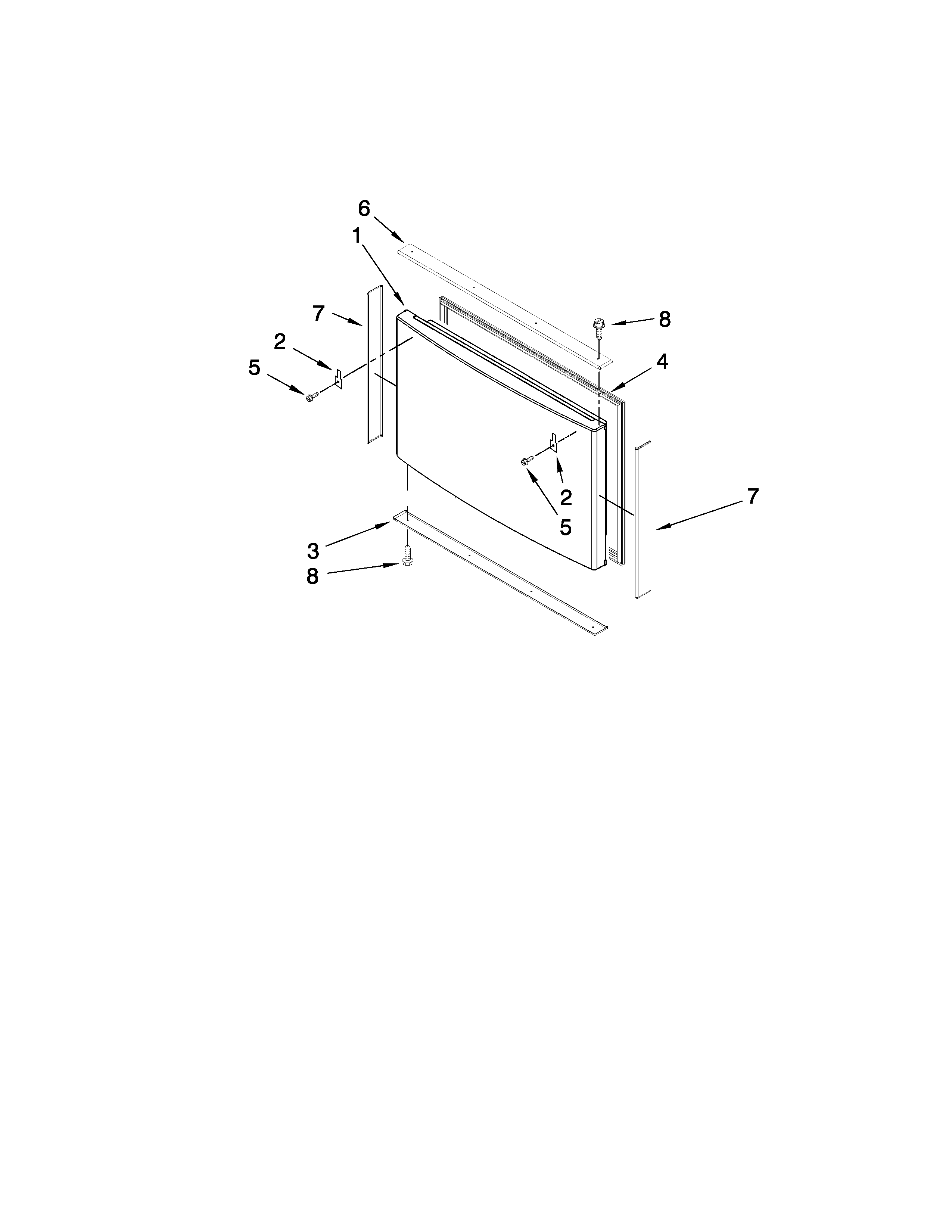 Freezer door parts