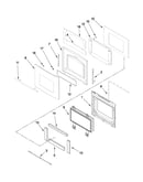 Oven door parts