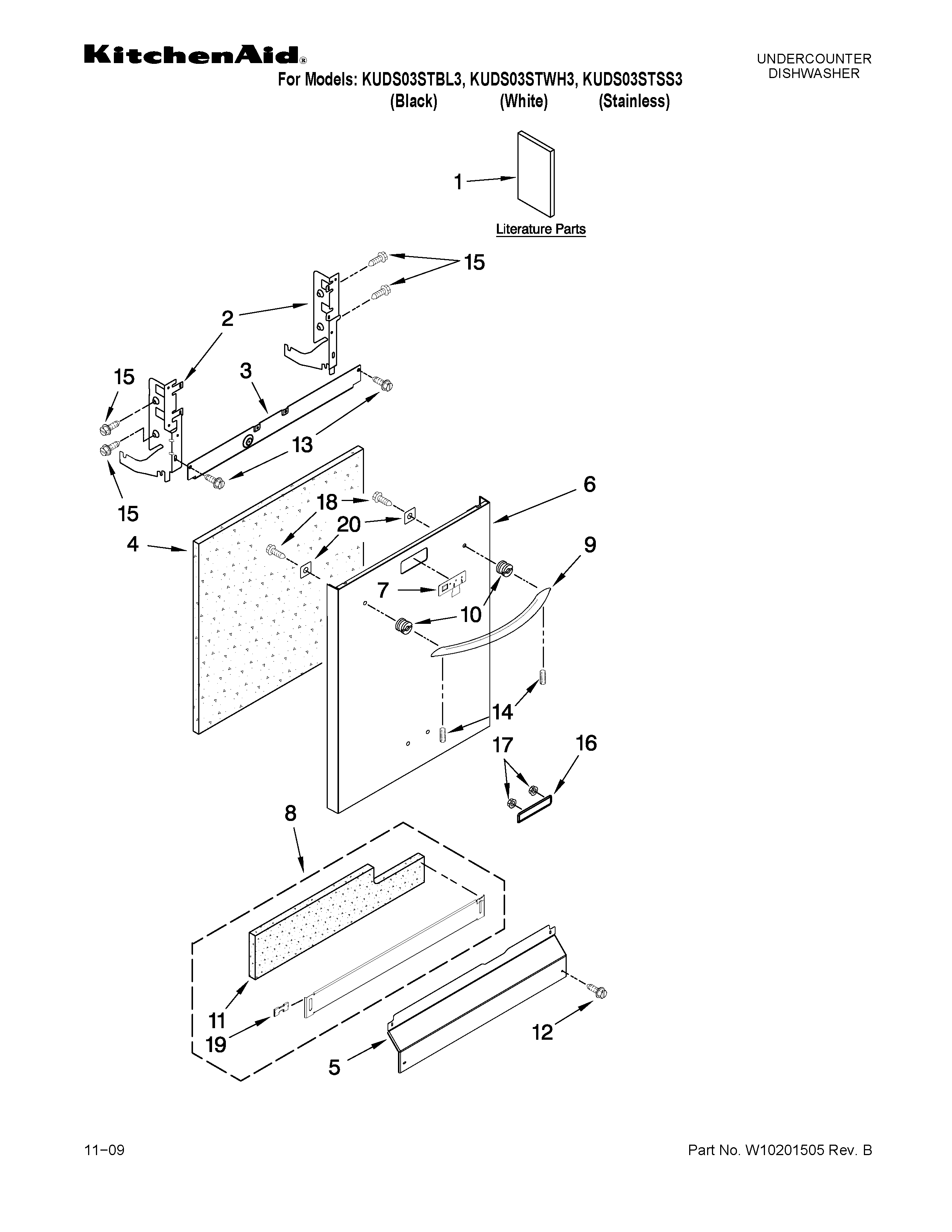 Door and panel parts