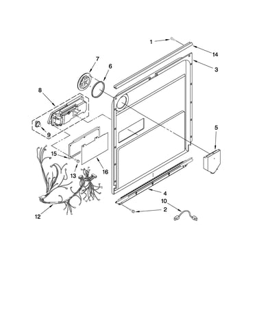 Door and latch parts