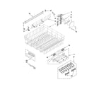 KitchenAid KUDS03STWH3 upper rack and track parts diagram
