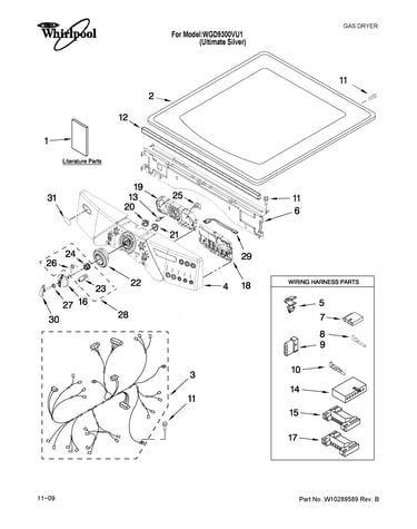 Top and console parts